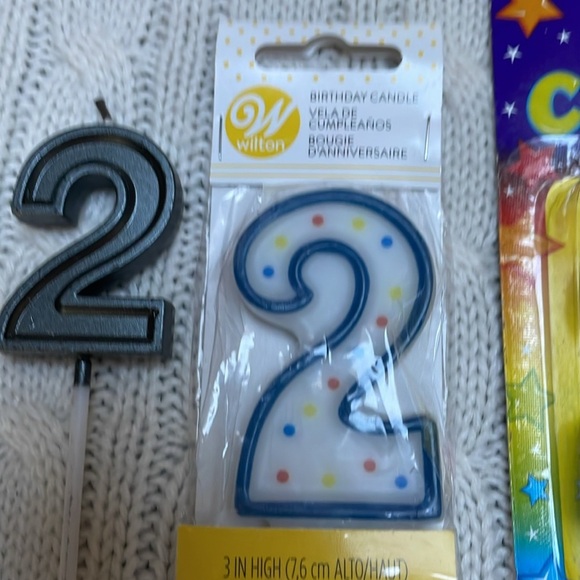 NWOT Birthday candles 7 pk lot. 77 candles in total numerical combinations - Picture 4 of 14